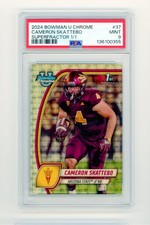 Marketplace image: 2024 Bowman U Chrome Cam Skattebo Superfractor 1/1 PSA 9 #37 1st Bowman Rare B2