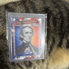 Marketplace image: 2026 Leaf Metal President's Day John Tyler Red,white,blue Superfractor 1/1🌎0517
