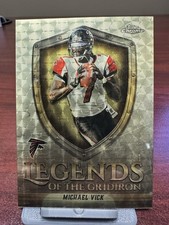 Marketplace image: 2025 Topps Chrome - Legends of the Gridiron Michael Vick #LOG-2 1/1 superfractor
