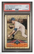 Marketplace image: 2024 Topps Transcendent SANDY KOUFAX Superfractor 1/1 Dodgers #78 PSA 9