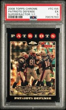 Marketplace image: 2008 Topps Chrome Superfractor Patriots Defense 1/1 Randy Moss One Of One #TC155