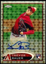 Marketplace image: Trevor Bauer 2012 Topps Chrome Rookie Autographs Superfractor 1/1 (AU, RC) Auto