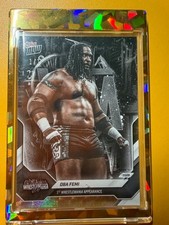 Marketplace image: 2026 Topps Now WWE Oba Femi Wrestlemania Vegas 1/1 SuperFractor FoilFractor