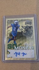 Marketplace image: JUSTIN THURMAN 2025 LEAF METAL METAL 1/1 Superfractor SO MONEY Kansas Jayhawks