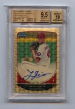 Marketplace image: 2013 First Bowman  Chrome Superfractor Auto RC  Lucas Giolito BGS 9.5 / 10 # 1/1