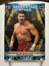 Marketplace image: 2020 Topps Chrome WWE Shocking Wins Eddie Guerrero Superfractor 1/1
