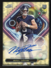 Marketplace image: 1/1 2023 TOPPS COMPOSITE SUPERFRACTOR COSMIC CHROME RC AUTO WILL LEVIS TITANS