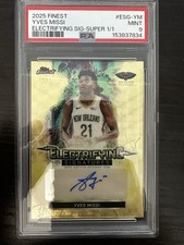 Marketplace image: YVES MISSI 2025-26 TOPPS FINEST ELECTRIFYING SIGS ROOKIE SUPERFRACTOR 1/1 PSA 9
