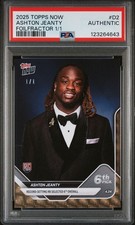 Marketplace image: PSA ASHTON JEANTY FOILFRACTOR 1/1 2025 TOPPS NOW D2 SUPERFRACTOR DRAFT CARD