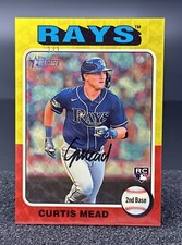 Marketplace image: 2024 Topps Heritage Curtis Mead RC Superfractor 1/1 Tampa Bay Rays