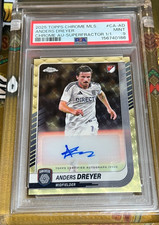 Marketplace image: 2025 Topps Chrome MLS Anders Dreyer Superfractor Auto 1/1 PSA 9