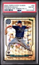 Marketplace image: Brendan McKay 2020 Topps Gypsy Queen SUPERFRACTOR 1/1 Rookie Box Topper PSA 8