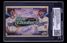 Marketplace image: 2025 Shohei Ohtani and Roki Sasaki RC Auto Superfractor 1/1 Cosmic Chrome SSP