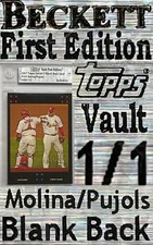 Marketplace image: 1/1 2007 Topps Pujols Molina Superfractor Only AP/YM Vintage SF Topps Vault COA