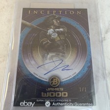 Marketplace image: 2022 Bowman Inception James Wood Prospect ROOKIE AUTO 1/1 SUPERFRACTOR FOIL RC