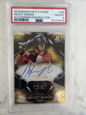 Marketplace image: 2018 Bowman Platinum Heliot Ramos Superfractor 1/1 ROOKIE Auto