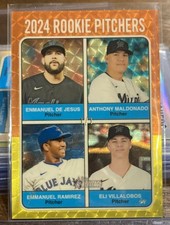 Marketplace image: 2024 Topps Heritage #618 De Jesus/Maldonado/Ramirez/Villalobos Superfractor 1/1