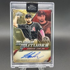 Marketplace image: 2025 Topps Chrome Black Jordan Lawlar 1/1 superfractor auto one of one!