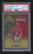 Marketplace image: PSA 8 JUAN SOTO 2020 BOWMAN BEST AUTOGRAPH 1/1 SUPERFRACTOR FRANCHISE FAVORITES