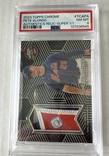 Marketplace image: 2023 Topps Chrome Pete Alonso Relic SUPERFRACTOR 1/1 VERY RARE