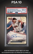 Marketplace image: 2025 Bowman’s Best Spencer Schwellenbach Superfractor 1/1 Auto RC PSA 10! B25-SS
