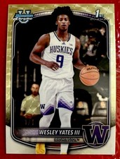 Marketplace image: Topps 1/1 Wesley Yates III Washington Huskies 2025-26 Bowman Chrome Superfractor