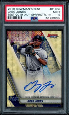 Marketplace image: 2019 Bowman's Best GREG JONES Best of 2019 1/1 Superfractor Auto - PSA 9