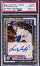 Marketplace image: Sandy Koufax 1/1 Superfractor Auto - Only Licensed On-Card Signature No Dilution