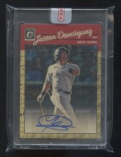 Marketplace image: 2023 OPTIC JASSON DOMINGUEZ ROOKIE RC AUTOGRAPH 1/1 SUPERFRACTOR  YANKEES INVEST