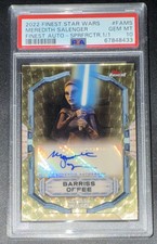 Marketplace image: 2022 Topps Finest Star Wars Barriss Offee SuperFractor Auto 1/1 PSA 10