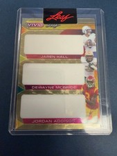 Marketplace image: Jordan Addison, Dewayne Mcbride, Jaren hall vivid leaf 1/1 (superfractor)proof