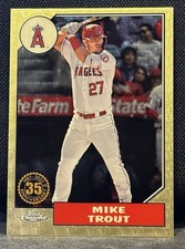 Marketplace image: Mike Trout 2022 Topps Chrome SUPERFRACTOR 1/1 : 35th Anniversary SSP #T87C-11