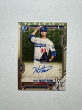 Marketplace image: Nick Nastrini 2021 Bowman Chrome Draft Superfractor 1st Rookie Card RC Auto 1/1