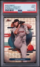 Marketplace image: 2025 Topps Finest Garrett Crochet Uncommon Superfractor #1/1 One of One PSA 9
