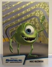 Marketplace image: 2026 Topps Disney Chrome Mike Wazowski Monsters Inc 25th SUPERFRACTOR 1/1 One