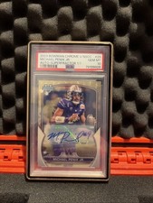 Marketplace image: MICHAEL PENIX JR 2023 BOWMAN UNIVERSITY NATIONAL SUPERFRACTOR AUTO 1/1 PSA 10 RC