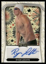 Marketplace image: L969 RYAN LOCHTE AUTO 2024 LEAF METAL SUPERFRACTOR 1/1 #IDA-RL2 OLYMPICS SWIMMER