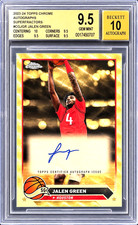 Marketplace image: 2023 TOPPS CHROME JALEN GREEN SUPERFRACTOR AUTO 1/1 BGS 9.5/10 TRUE GEM MINT +