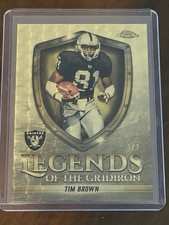 Marketplace image: 2025 Topps Chrome Football Tim Brown Superfractor 1/1 Raiders HOF Legends