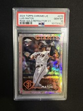 Marketplace image: 2024 Topps Chrome Logofractor - Luis Matos #270 Rose Gold Superfractor 1/1
