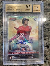 Marketplace image: 2018 Bowmans Best Juan Soto Superfractor RC auto 1/1 BGS 9.5/10 Power producers