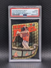Marketplace image: 2023 Bowman's Best Jackson Holliday RC SUPERFRACTOR 1/1 PSA 10 GEM Reel to Reel