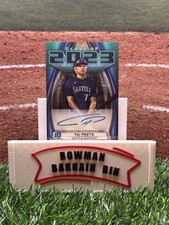 Marketplace image: 2023 Bowman Draft Class Of 2023 Autographs Tai Peete Superfractor 1/1