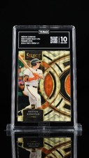 Marketplace image: 2024 Panini Select Heston Kjerstad RC Premier Level Superfractor /1 TAG 10
