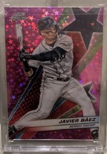 Marketplace image: 2024 Topps Cosmic Chrome - Starfractor Javier Báez #SF-11 Superfractor 1/1