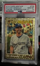 Marketplace image: WANT TO  BUY GIO GONZALEZ SUPERFRACTOR 1/1 TOPPS CHROME BOWMAN CHROME NATIONAL