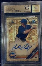 Marketplace image: BGS 9.5/10 Brett Baty 2019 Bowman Chrome Superfractor AUTO #’d 1/1