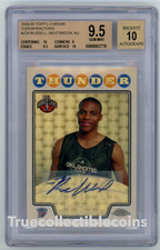 Marketplace image: 2008 Russell Westbrook Topps Chrome Superfractor 1/1 Rookie Auto BGS 9.5 Auto 10