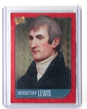 Marketplace image: 2021 Pieces of the Past Meriwether Lewis RED VINYL SUPERFRACTOR #57 TRUE 1/1