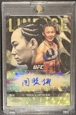 Marketplace image: 2026 Topps Crome UFC Yan Xiaonan Chrome Lineage Autographs Superfractor 1/1